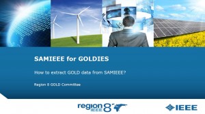 How to extract GOLD data from SAMIEEE?